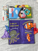 کتاب پارچه ای وارداتی دم دار حیوانات انگلیسی