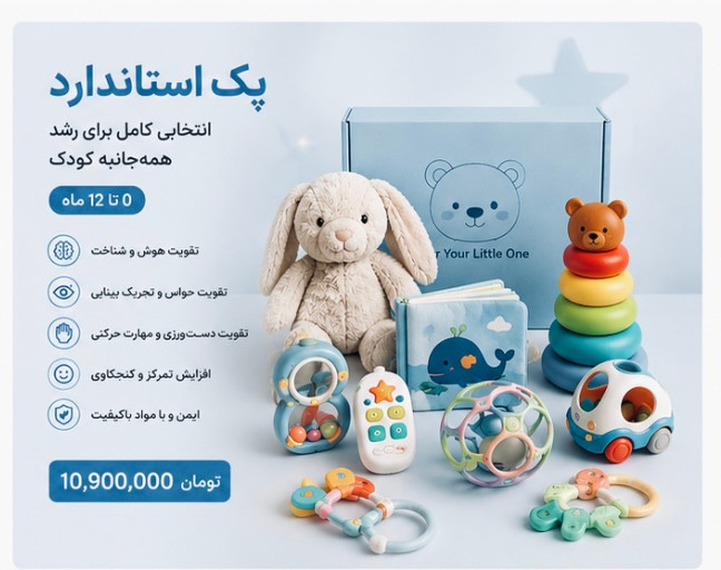 پکیج تقویت هوش و رشد حسی (استاندارد)